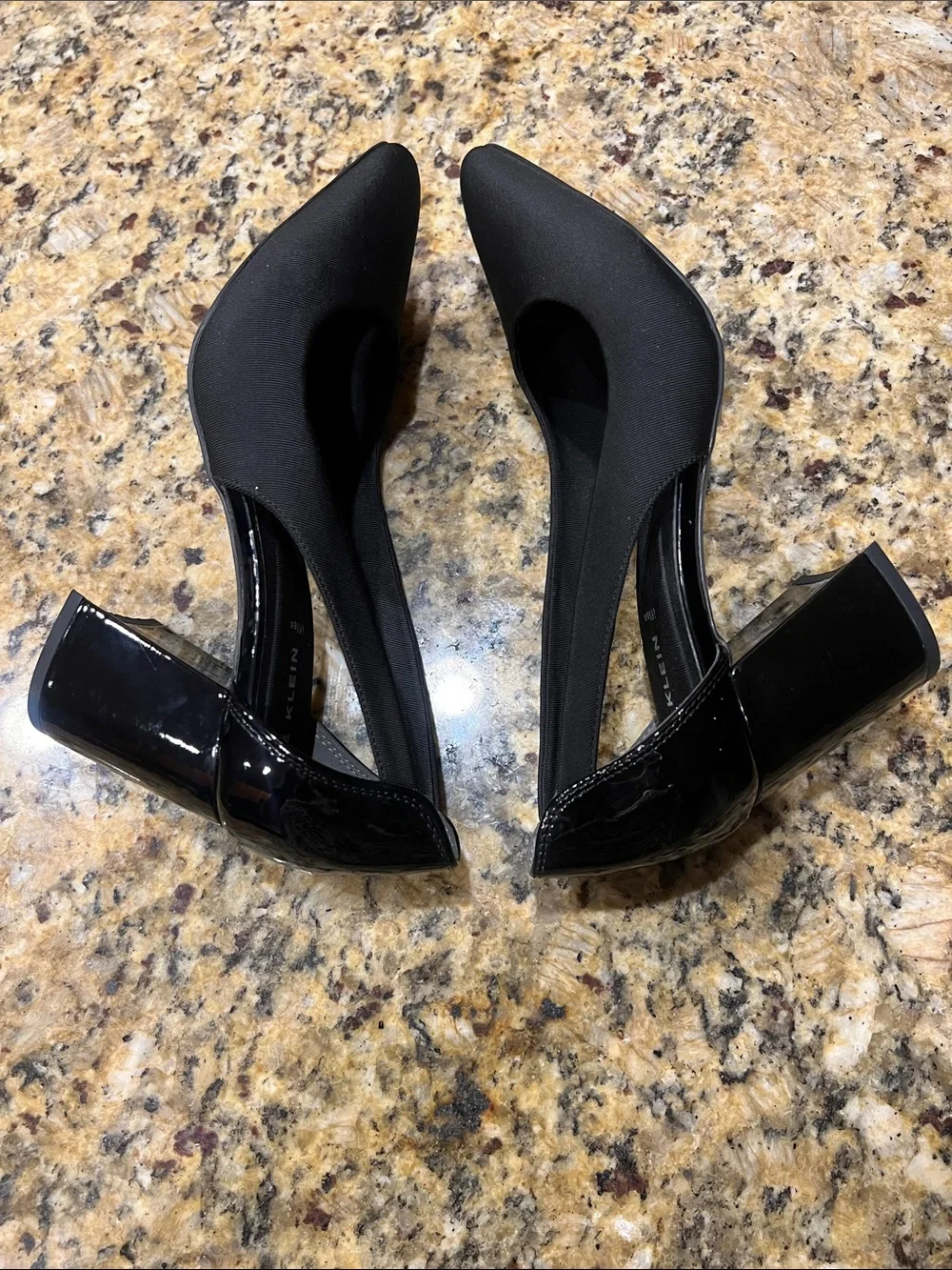 Anne Klein Black Pointed-Toe Heels